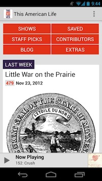 This American Life Android app screenshot 2