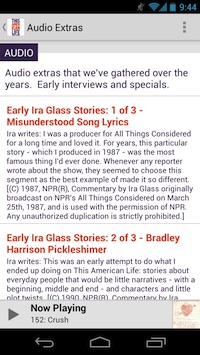This American Life Android app screenshot 4